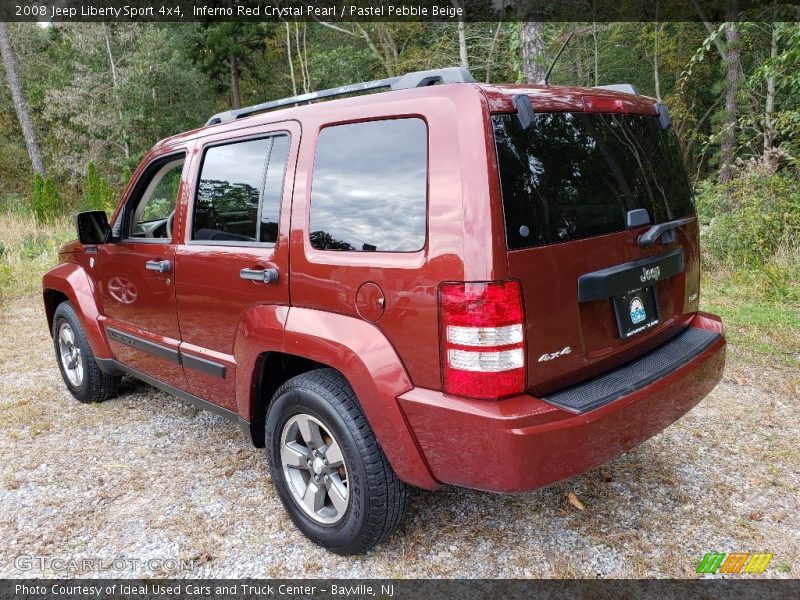 Inferno Red Crystal Pearl / Pastel Pebble Beige 2008 Jeep Liberty Sport 4x4
