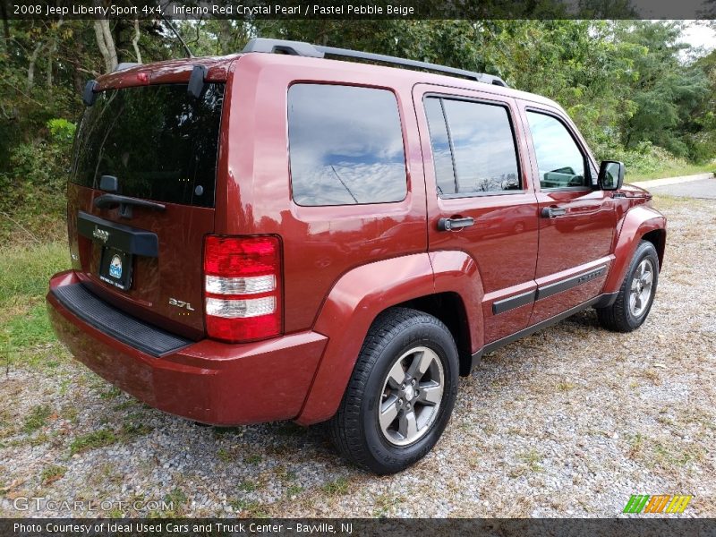 Inferno Red Crystal Pearl / Pastel Pebble Beige 2008 Jeep Liberty Sport 4x4