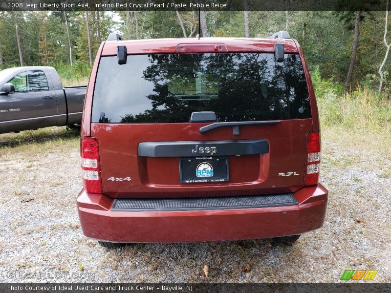Inferno Red Crystal Pearl / Pastel Pebble Beige 2008 Jeep Liberty Sport 4x4