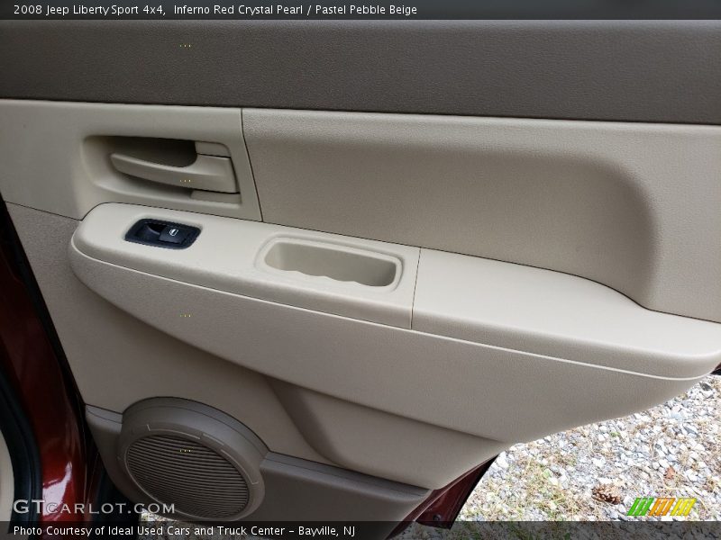 Inferno Red Crystal Pearl / Pastel Pebble Beige 2008 Jeep Liberty Sport 4x4