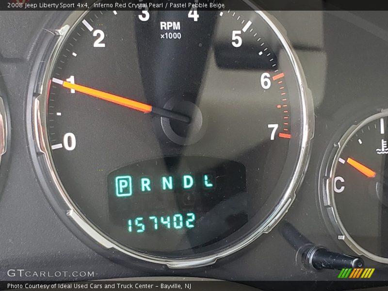 Inferno Red Crystal Pearl / Pastel Pebble Beige 2008 Jeep Liberty Sport 4x4