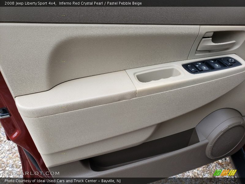 Inferno Red Crystal Pearl / Pastel Pebble Beige 2008 Jeep Liberty Sport 4x4