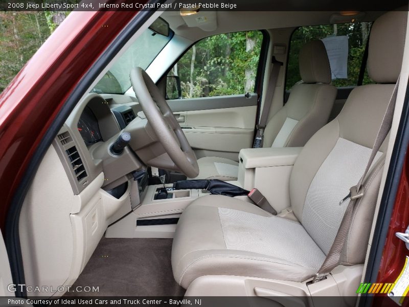 Inferno Red Crystal Pearl / Pastel Pebble Beige 2008 Jeep Liberty Sport 4x4