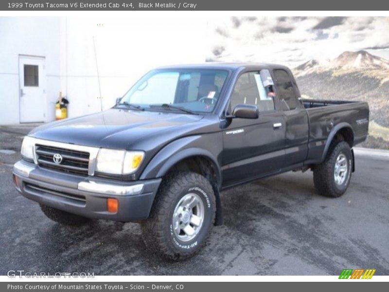 Black Metallic / Gray 1999 Toyota Tacoma V6 Extended Cab 4x4