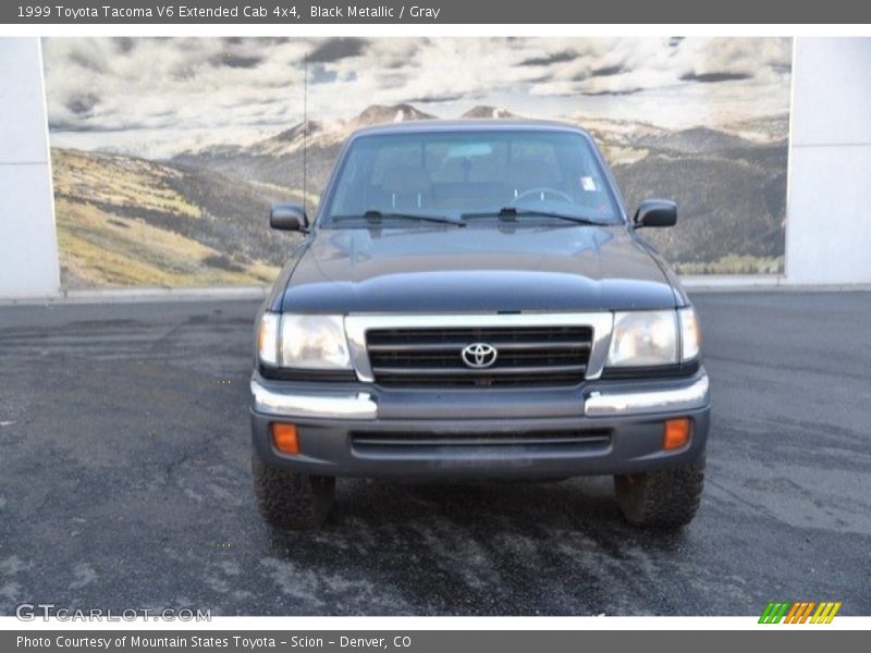 Black Metallic / Gray 1999 Toyota Tacoma V6 Extended Cab 4x4