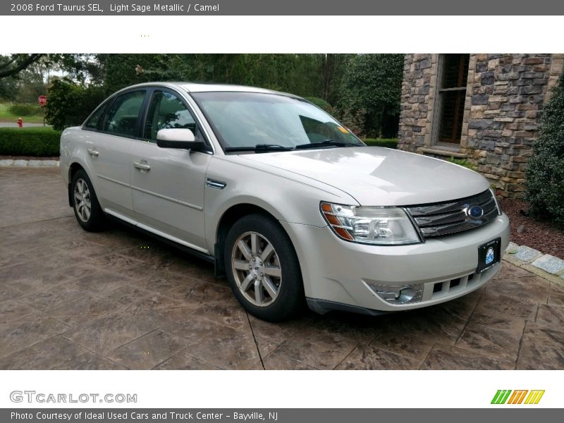 Light Sage Metallic / Camel 2008 Ford Taurus SEL