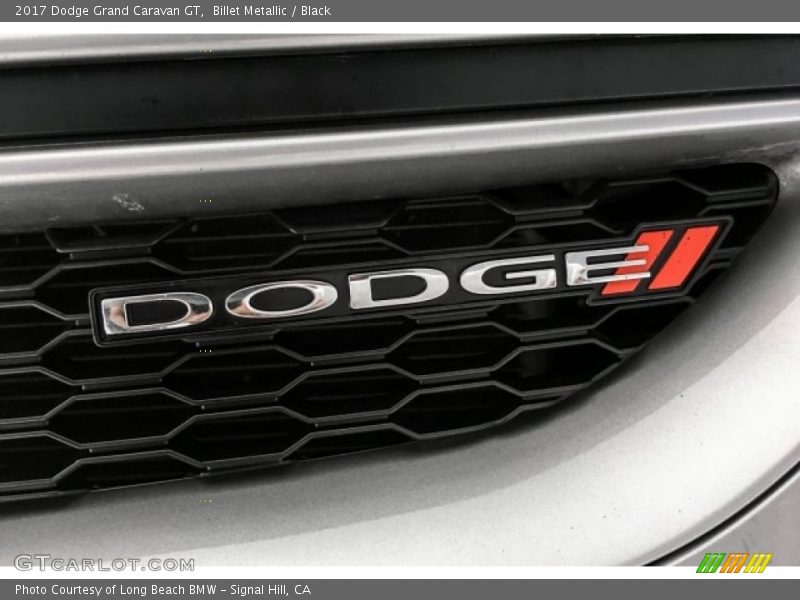 Billet Metallic / Black 2017 Dodge Grand Caravan GT