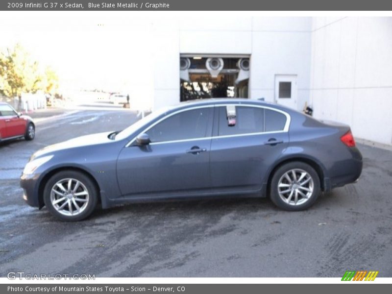 Blue Slate Metallic / Graphite 2009 Infiniti G 37 x Sedan
