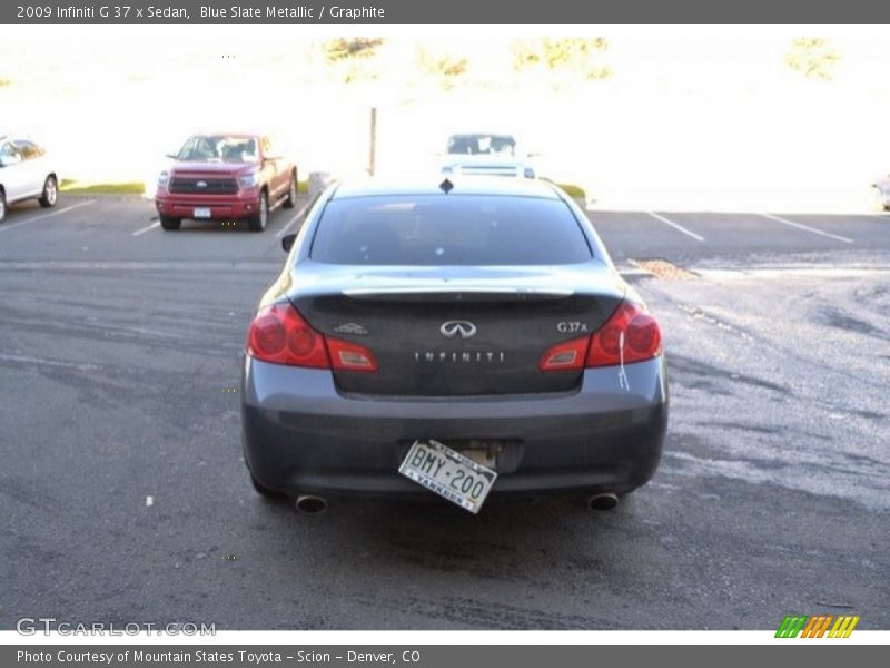 Blue Slate Metallic / Graphite 2009 Infiniti G 37 x Sedan