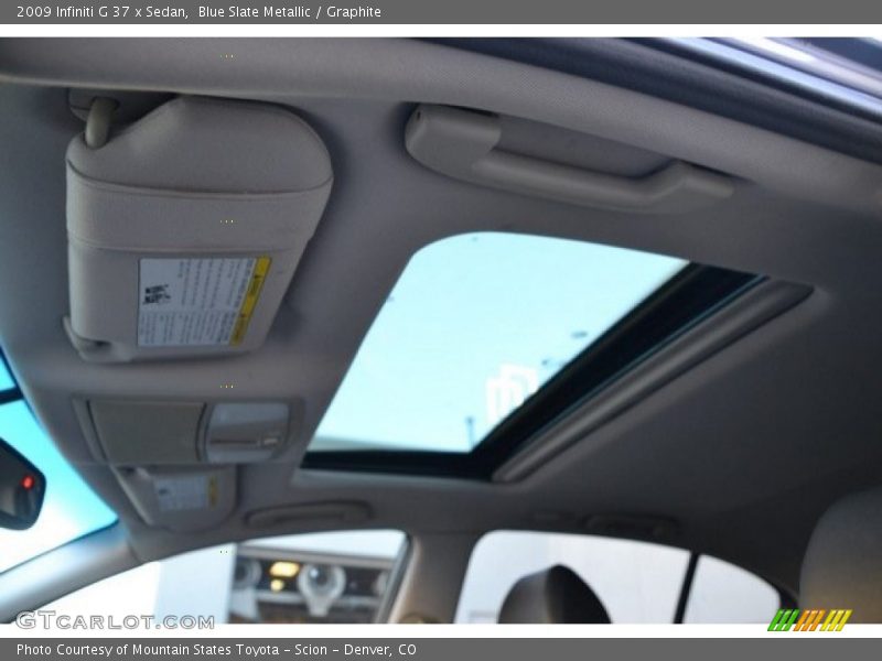 Blue Slate Metallic / Graphite 2009 Infiniti G 37 x Sedan