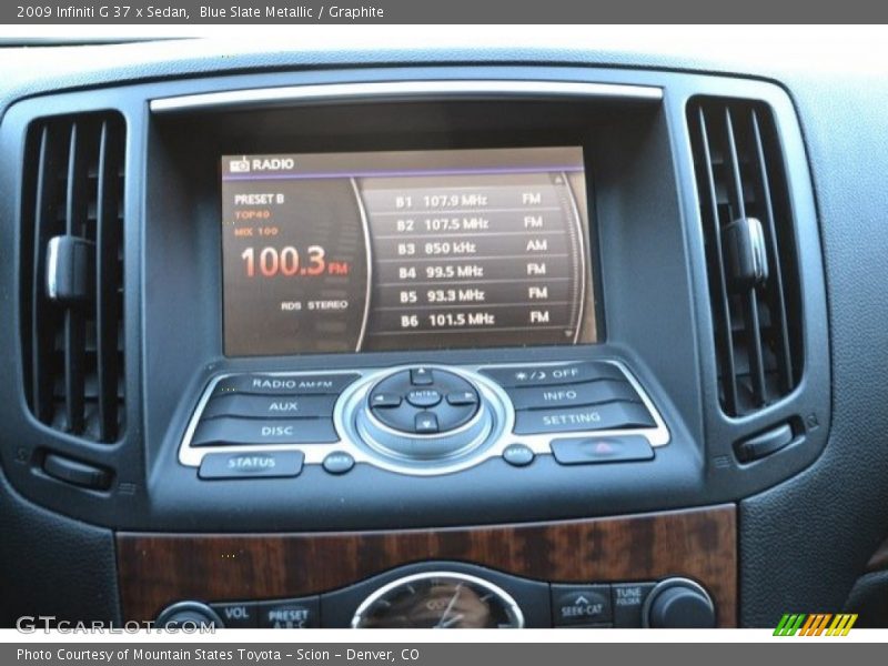 Blue Slate Metallic / Graphite 2009 Infiniti G 37 x Sedan
