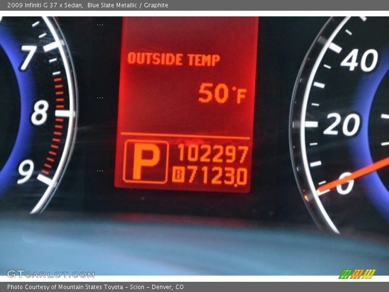 Blue Slate Metallic / Graphite 2009 Infiniti G 37 x Sedan