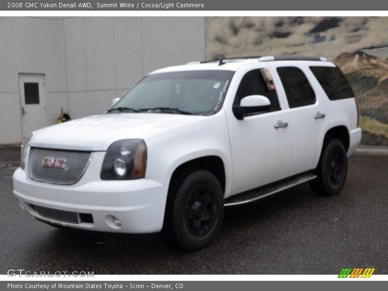 Summit White / Cocoa/Light Cashmere 2008 GMC Yukon Denali AWD