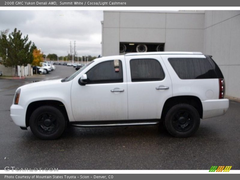 Summit White / Cocoa/Light Cashmere 2008 GMC Yukon Denali AWD