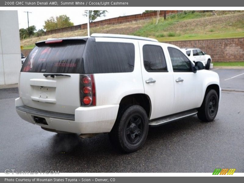 Summit White / Cocoa/Light Cashmere 2008 GMC Yukon Denali AWD