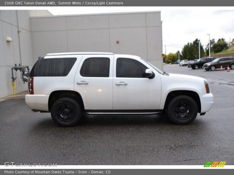 Summit White / Cocoa/Light Cashmere 2008 GMC Yukon Denali AWD