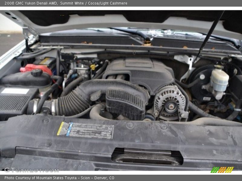 Summit White / Cocoa/Light Cashmere 2008 GMC Yukon Denali AWD