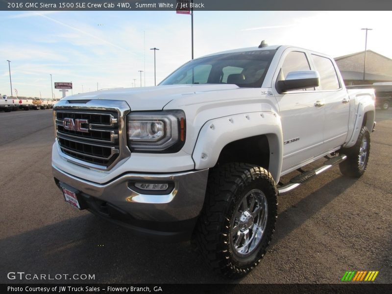 Summit White / Jet Black 2016 GMC Sierra 1500 SLE Crew Cab 4WD