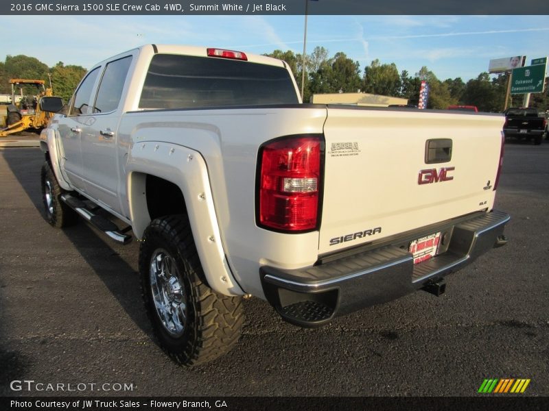 Summit White / Jet Black 2016 GMC Sierra 1500 SLE Crew Cab 4WD