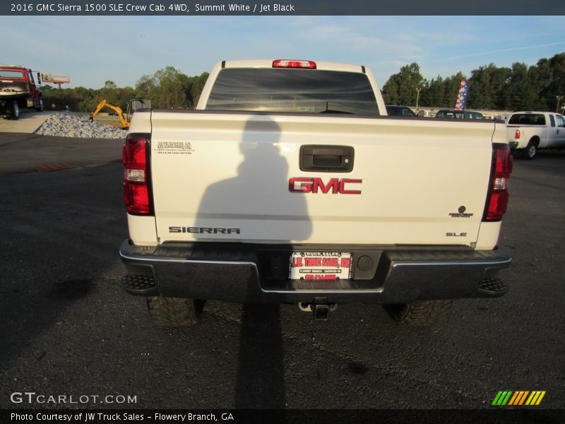 Summit White / Jet Black 2016 GMC Sierra 1500 SLE Crew Cab 4WD