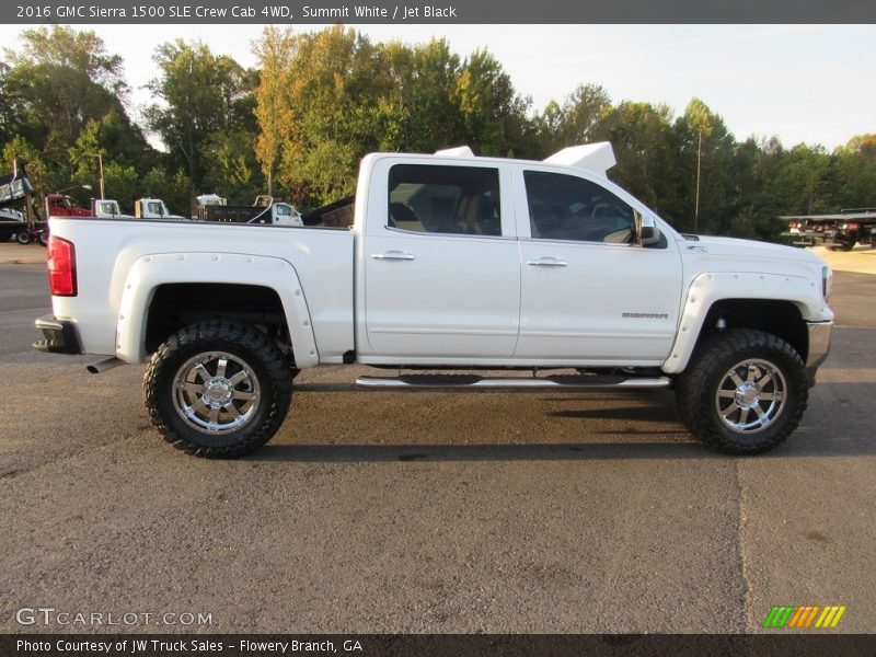 Summit White / Jet Black 2016 GMC Sierra 1500 SLE Crew Cab 4WD