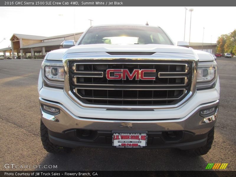 Summit White / Jet Black 2016 GMC Sierra 1500 SLE Crew Cab 4WD