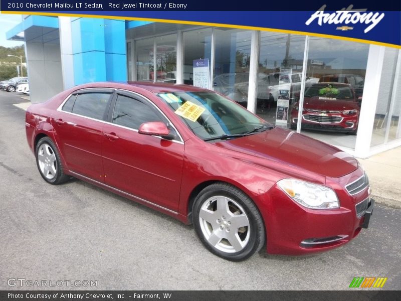 Red Jewel Tintcoat / Ebony 2010 Chevrolet Malibu LT Sedan