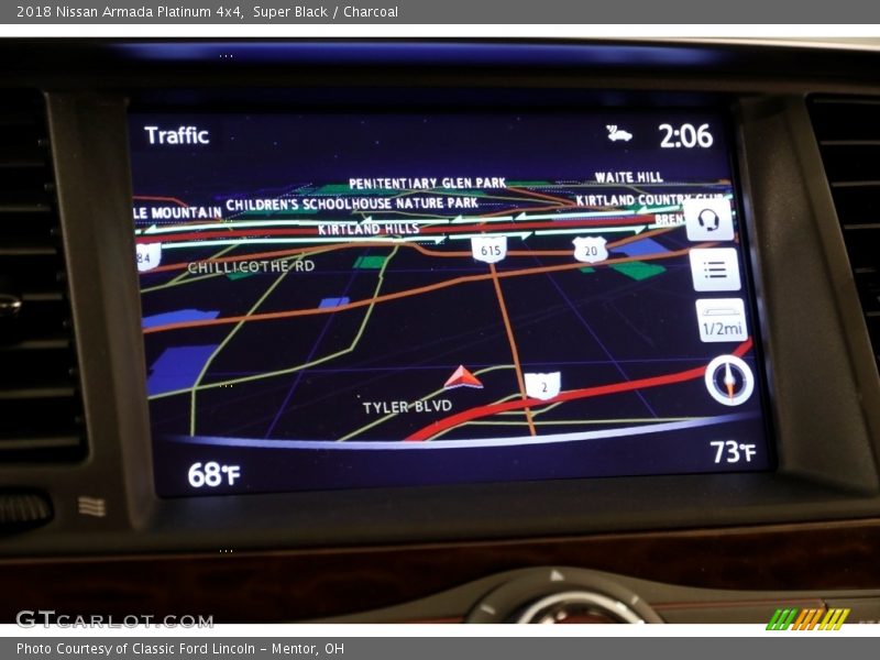 Navigation of 2018 Armada Platinum 4x4