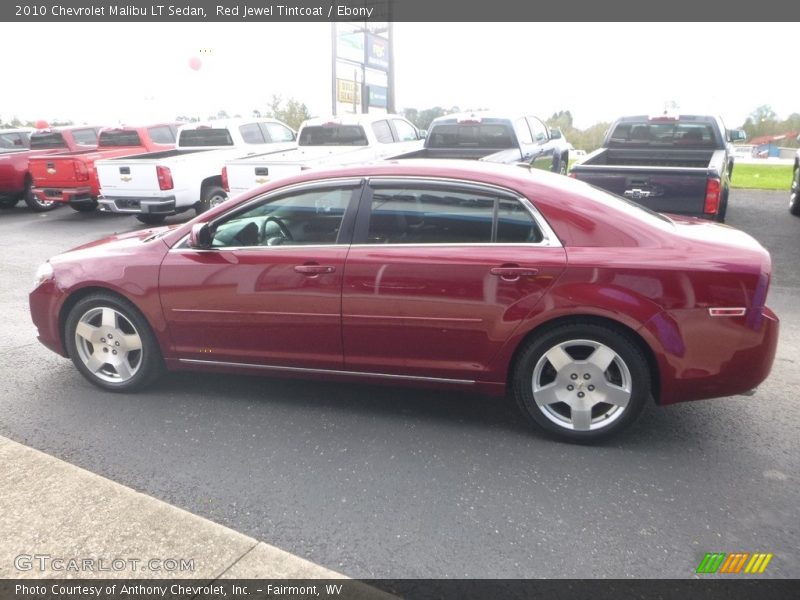 Red Jewel Tintcoat / Ebony 2010 Chevrolet Malibu LT Sedan