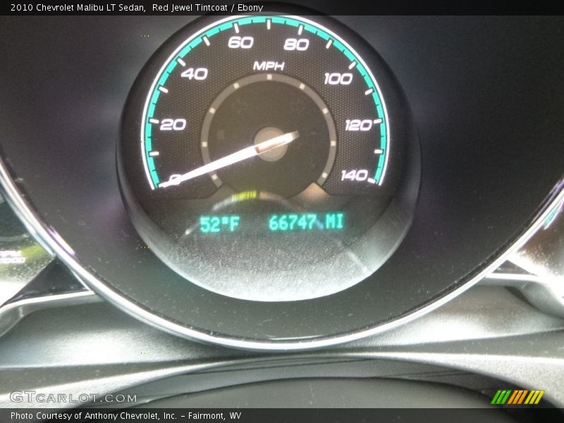 Red Jewel Tintcoat / Ebony 2010 Chevrolet Malibu LT Sedan