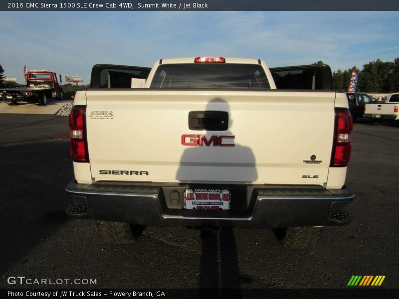 Summit White / Jet Black 2016 GMC Sierra 1500 SLE Crew Cab 4WD