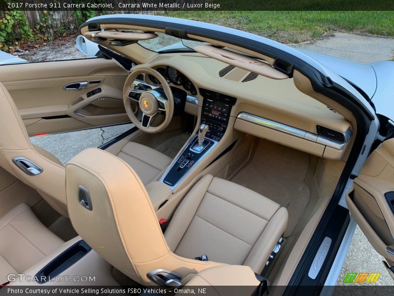  2017 911 Carrera Cabriolet Luxor Beige Interior