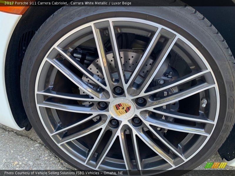 Carrara White Metallic / Luxor Beige 2017 Porsche 911 Carrera Cabriolet