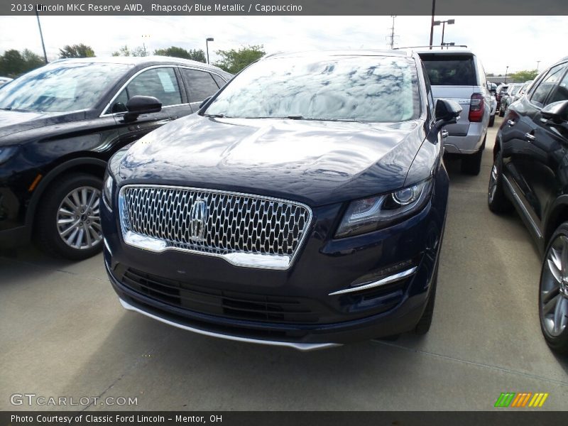 Rhapsody Blue Metallic / Cappuccino 2019 Lincoln MKC Reserve AWD