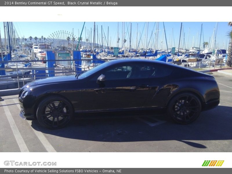 Black Crystal Metallic / Beluga 2014 Bentley Continental GT Speed