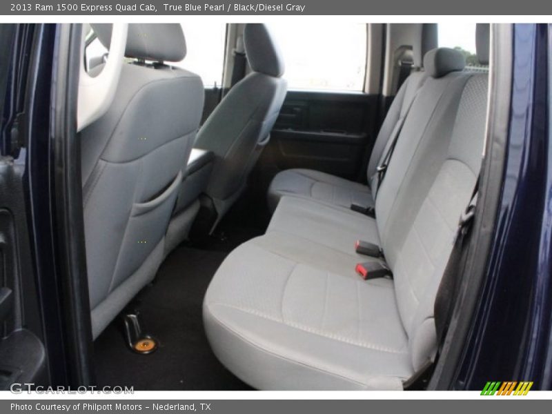 True Blue Pearl / Black/Diesel Gray 2013 Ram 1500 Express Quad Cab
