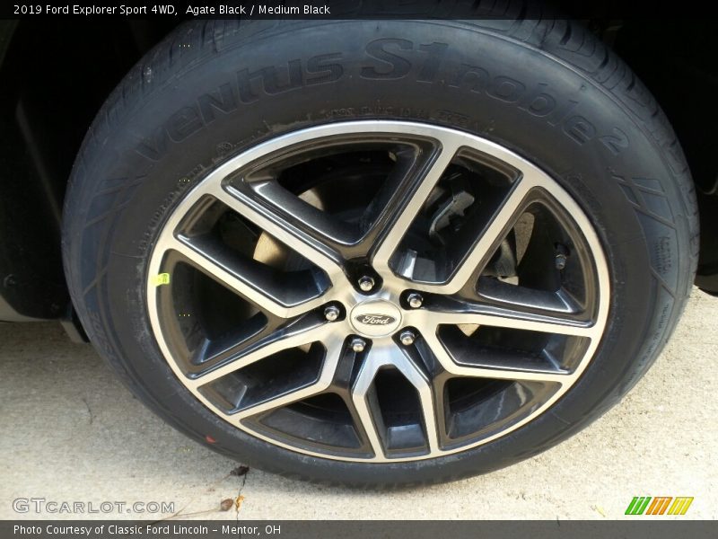 Agate Black / Medium Black 2019 Ford Explorer Sport 4WD