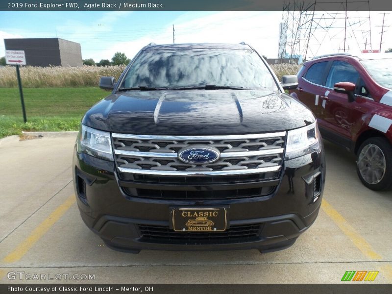 Agate Black / Medium Black 2019 Ford Explorer FWD