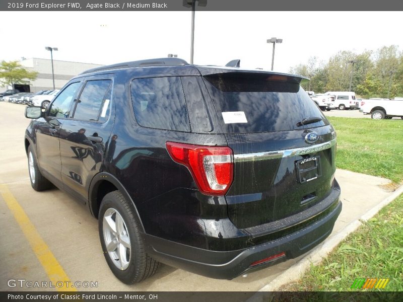 Agate Black / Medium Black 2019 Ford Explorer FWD