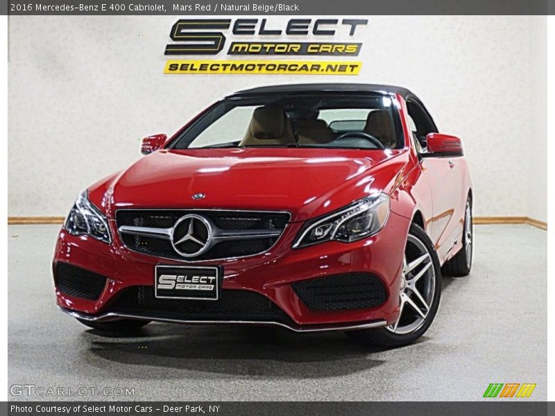 Mars Red / Natural Beige/Black 2016 Mercedes-Benz E 400 Cabriolet