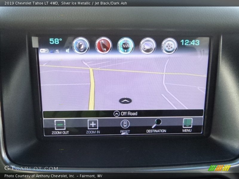 Silver Ice Metallic / Jet Black/Dark Ash 2019 Chevrolet Tahoe LT 4WD