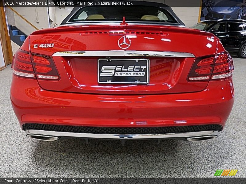 Mars Red / Natural Beige/Black 2016 Mercedes-Benz E 400 Cabriolet