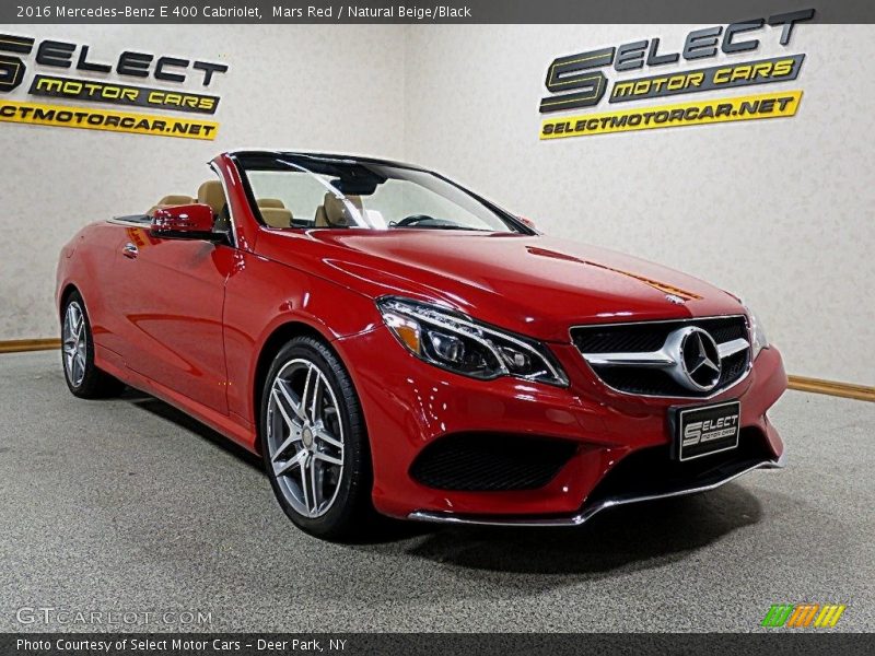 Mars Red / Natural Beige/Black 2016 Mercedes-Benz E 400 Cabriolet