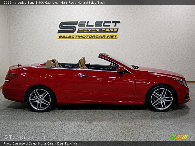 Mars Red / Natural Beige/Black 2016 Mercedes-Benz E 400 Cabriolet