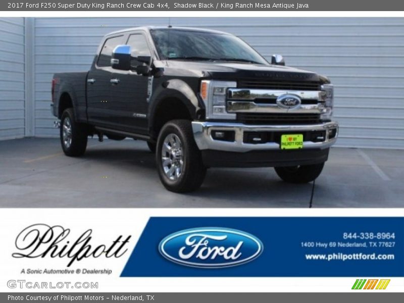 Shadow Black / King Ranch Mesa Antique Java 2017 Ford F250 Super Duty King Ranch Crew Cab 4x4