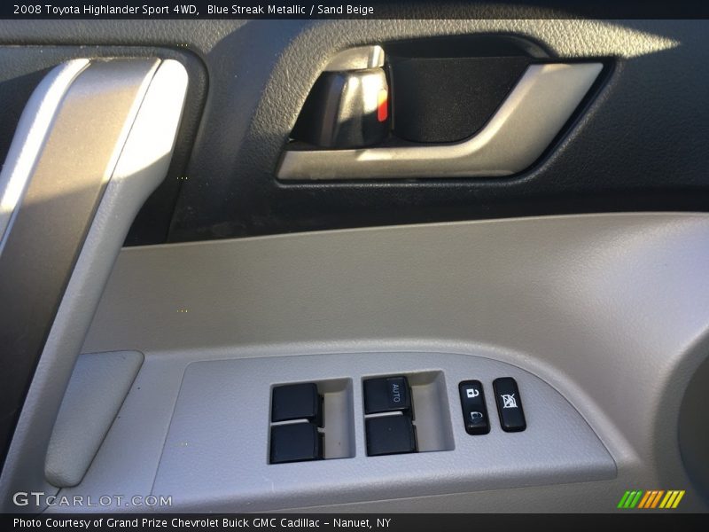 Blue Streak Metallic / Sand Beige 2008 Toyota Highlander Sport 4WD