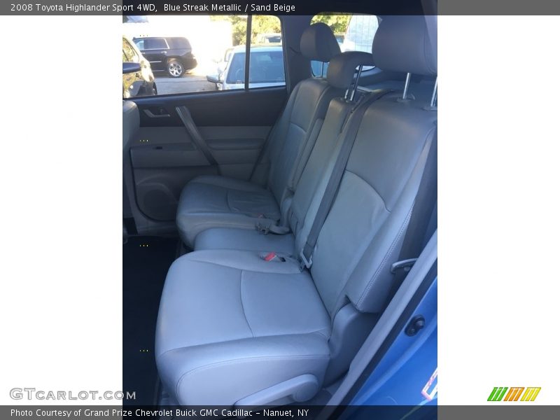 Blue Streak Metallic / Sand Beige 2008 Toyota Highlander Sport 4WD