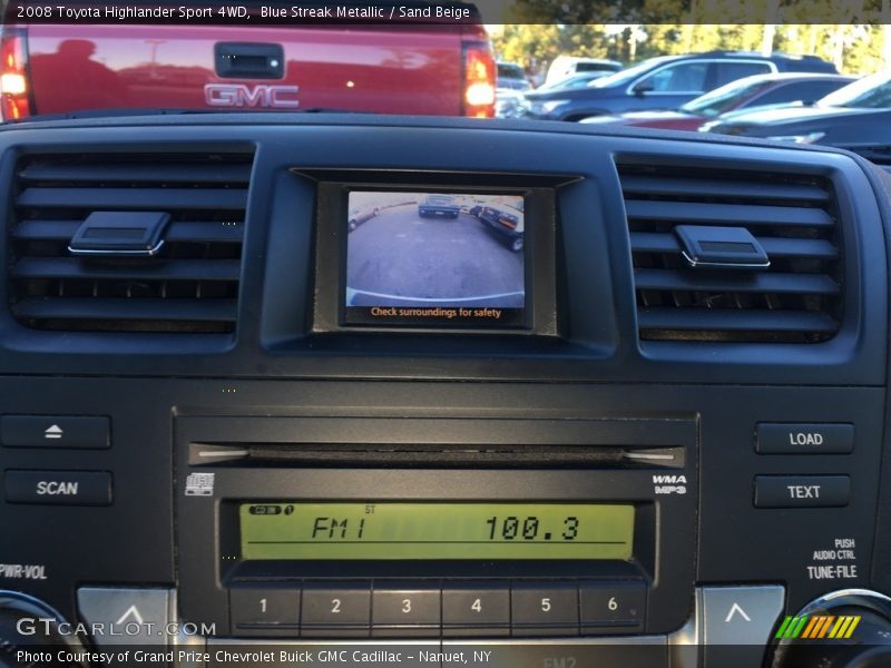 Blue Streak Metallic / Sand Beige 2008 Toyota Highlander Sport 4WD