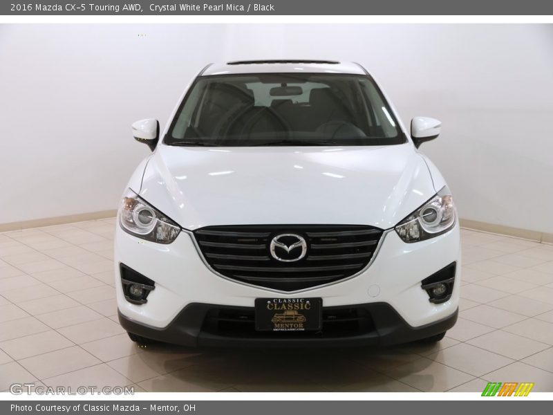 Crystal White Pearl Mica / Black 2016 Mazda CX-5 Touring AWD
