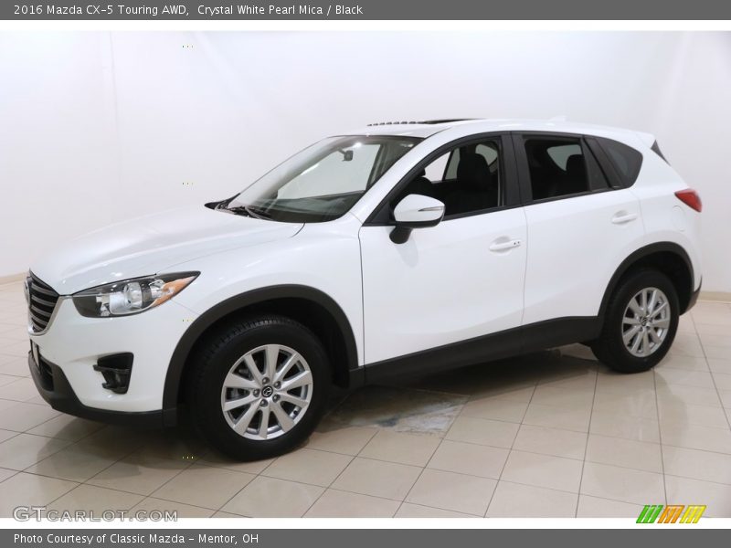 Crystal White Pearl Mica / Black 2016 Mazda CX-5 Touring AWD